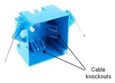 remove knockout from metal electrical box|wiring plastic electrical box knockouts.